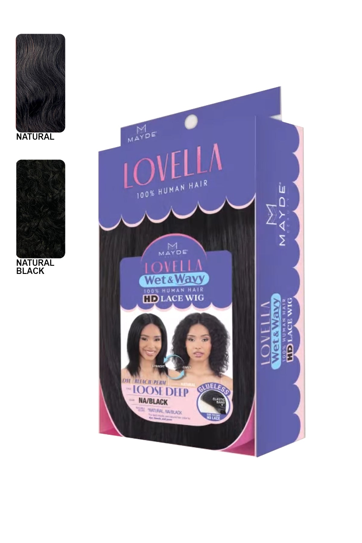 MAYDE LOVELLA 100% HUMAN HAIR WET & WAVY LACE WIG - BOHEMIAN - BSW BEAUTY CANADA