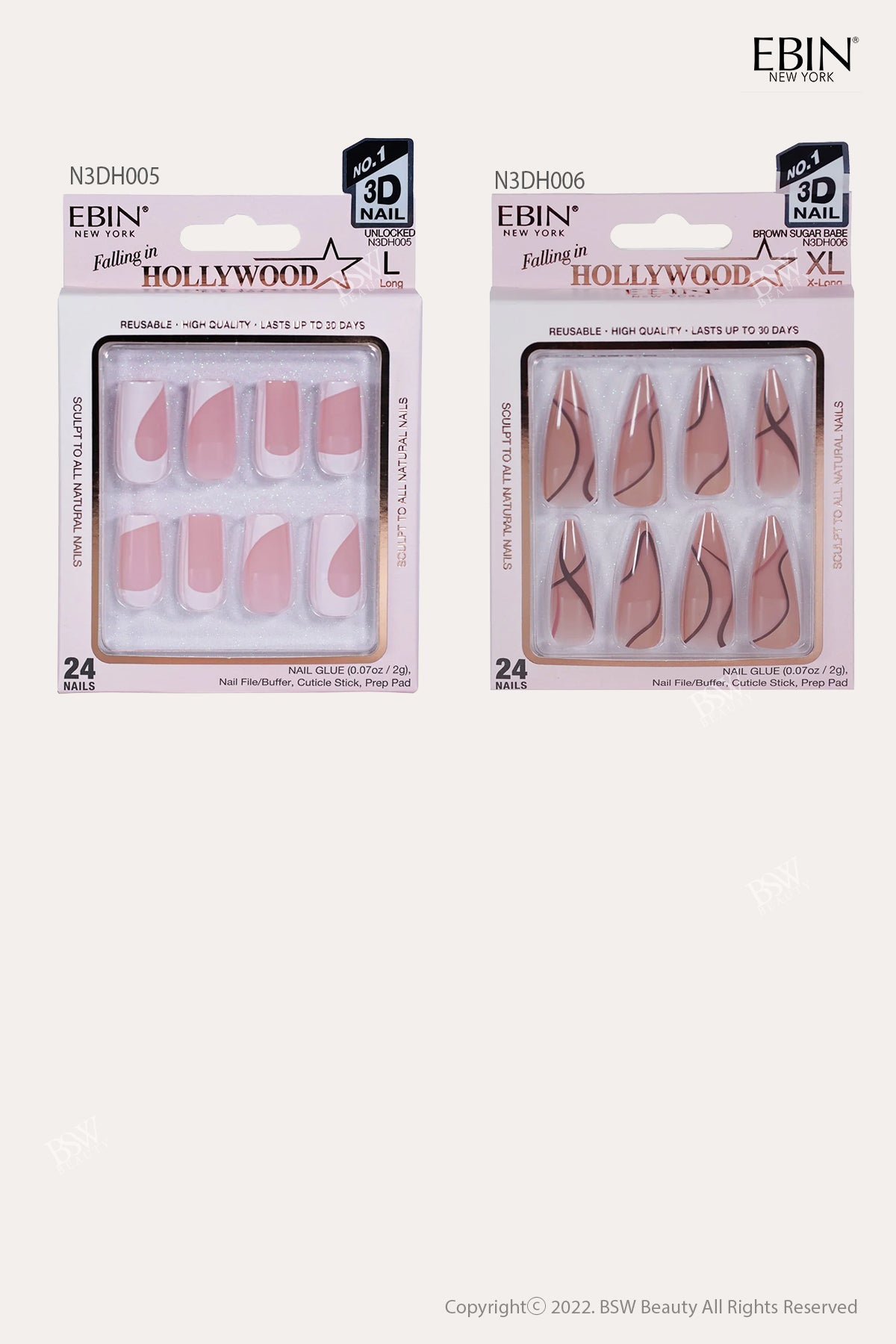 EBIN 3D NAIL HOLLYWOOD COLLECTION - BSW BEAUTY CANADA