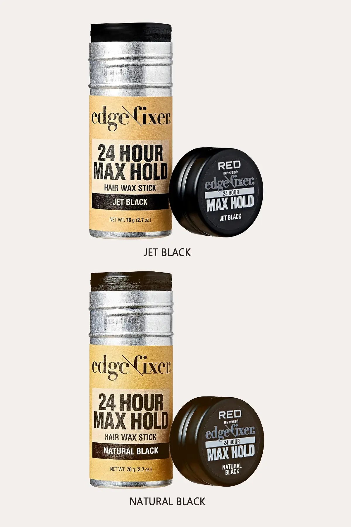 RED BY KISS HAIR WAX STICK 24HR MAX HOLD EDGE FIXER