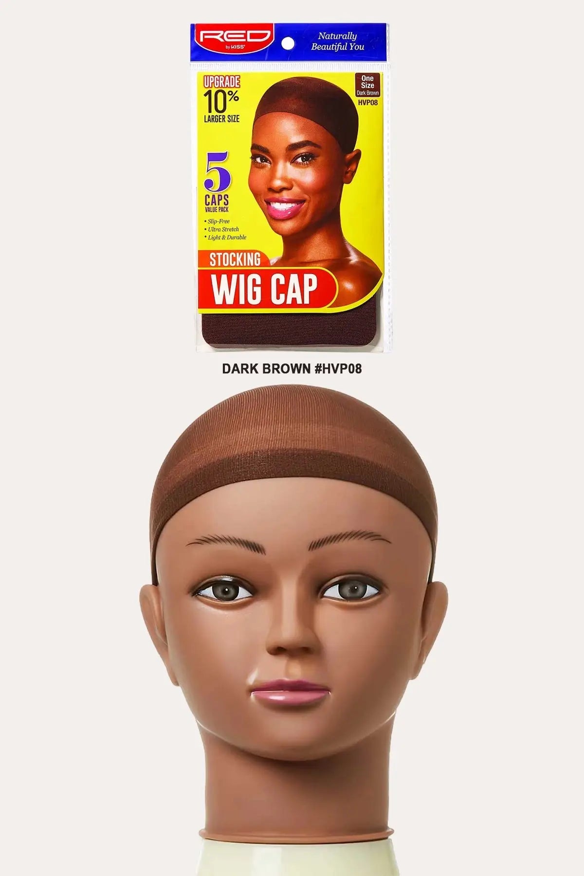 RED BY KISS STOCKING WIG CAP (5PCS) Red By Kiss