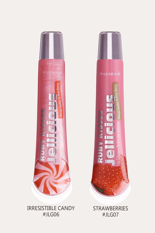 RUBY KISSES JELLICIOUS LIP GLOSS COLLECTION RED BEAUTY