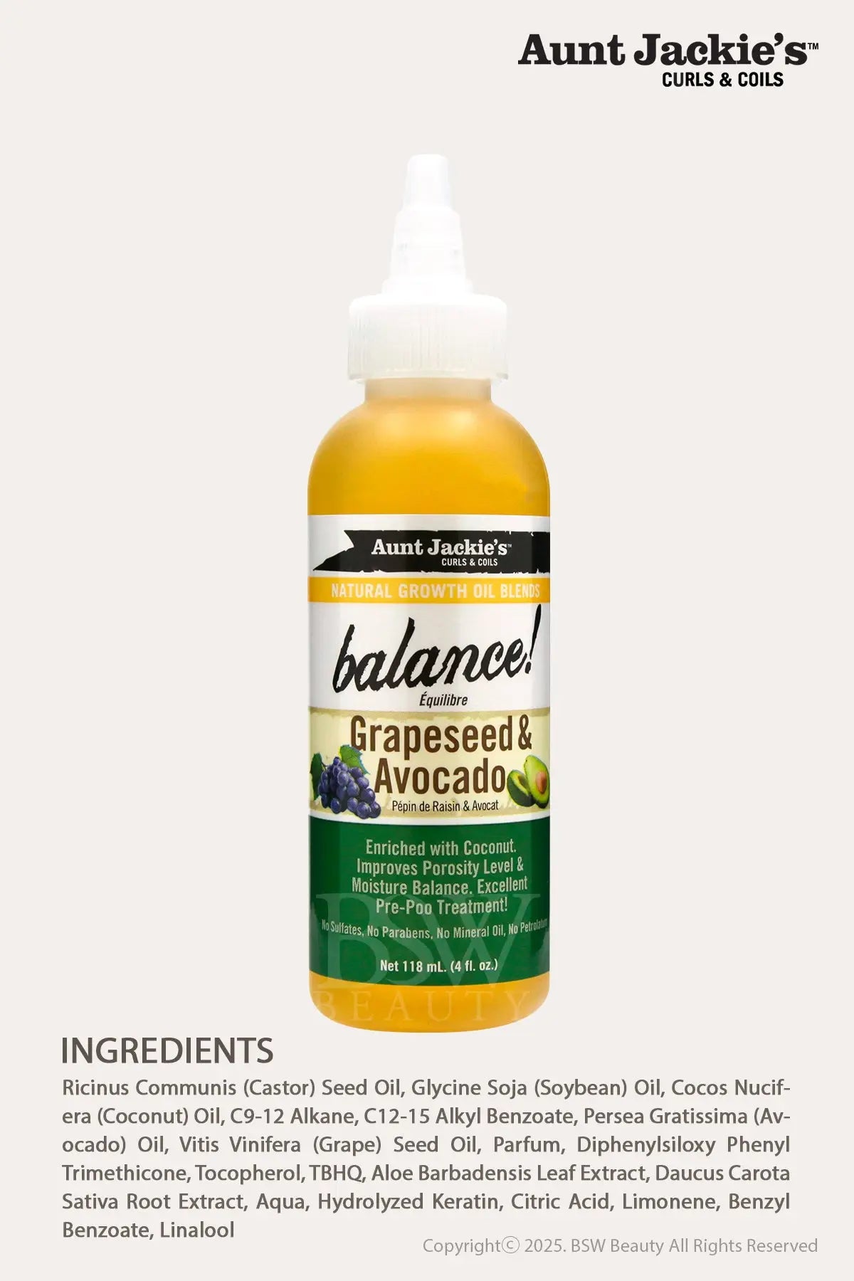 AUNT JACKIES NATURAL GROWTH OIL BLENDS - BSW BEAUTY CANADA