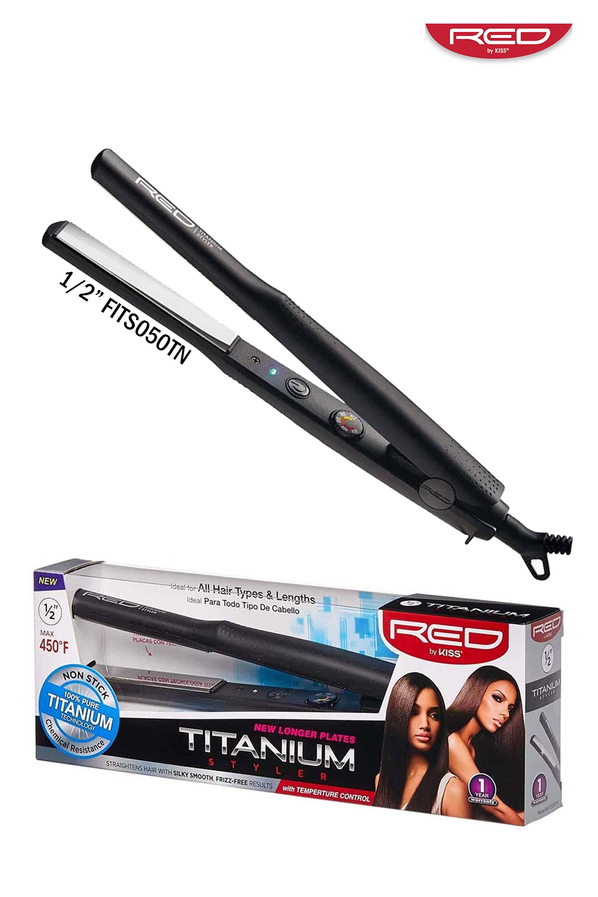 RED BY KISS TITANIUM FLAT IRON
