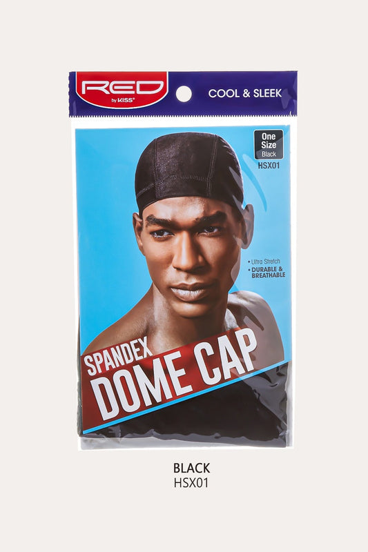 RED SPANDEX DOME CAP RED BY KISS