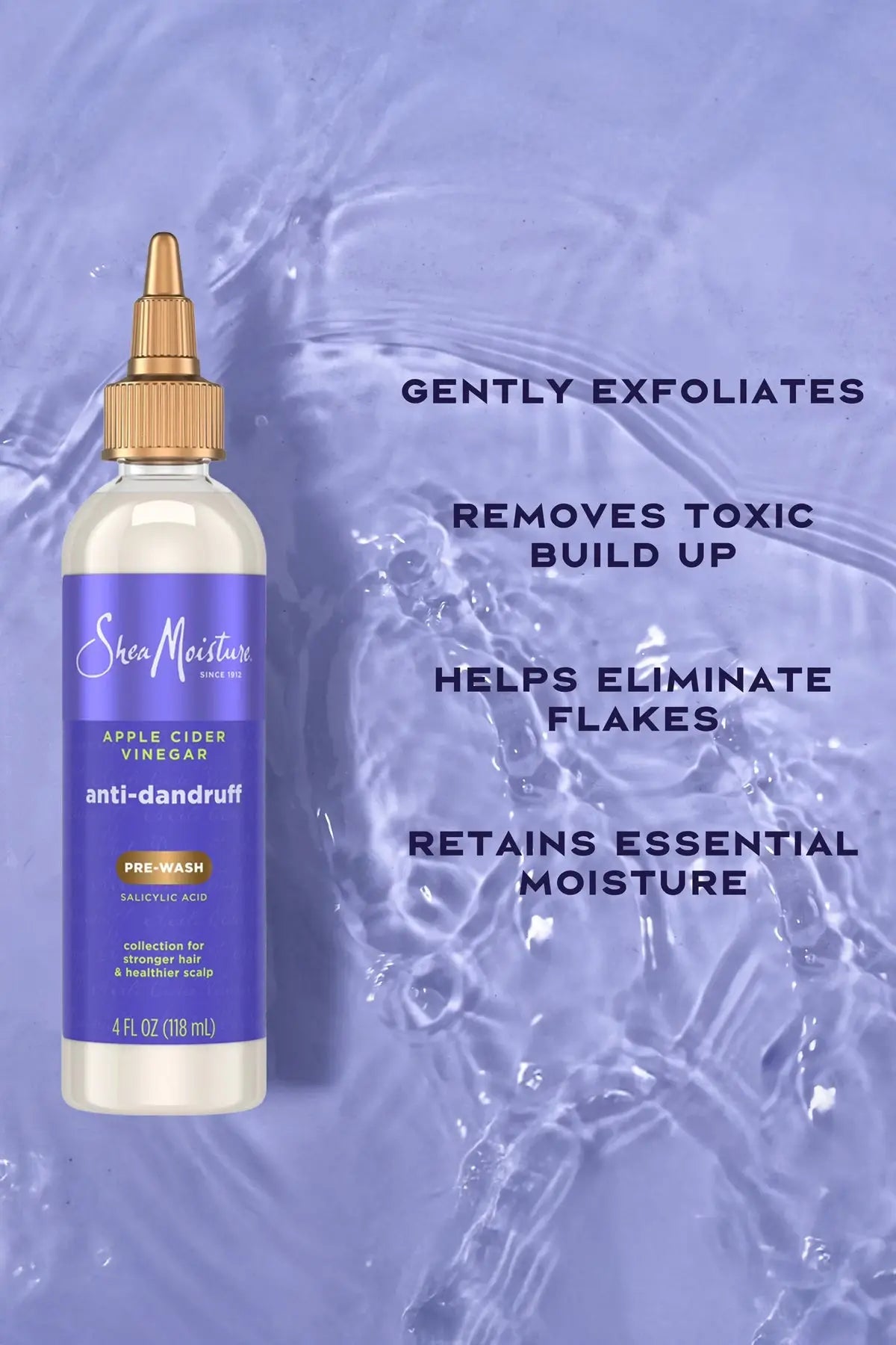 SHEA MOISTURE APPLE CIDER VINEGAR ANTI-DANDRUFF PRE-WASH 4oz SHEA MOISTURE