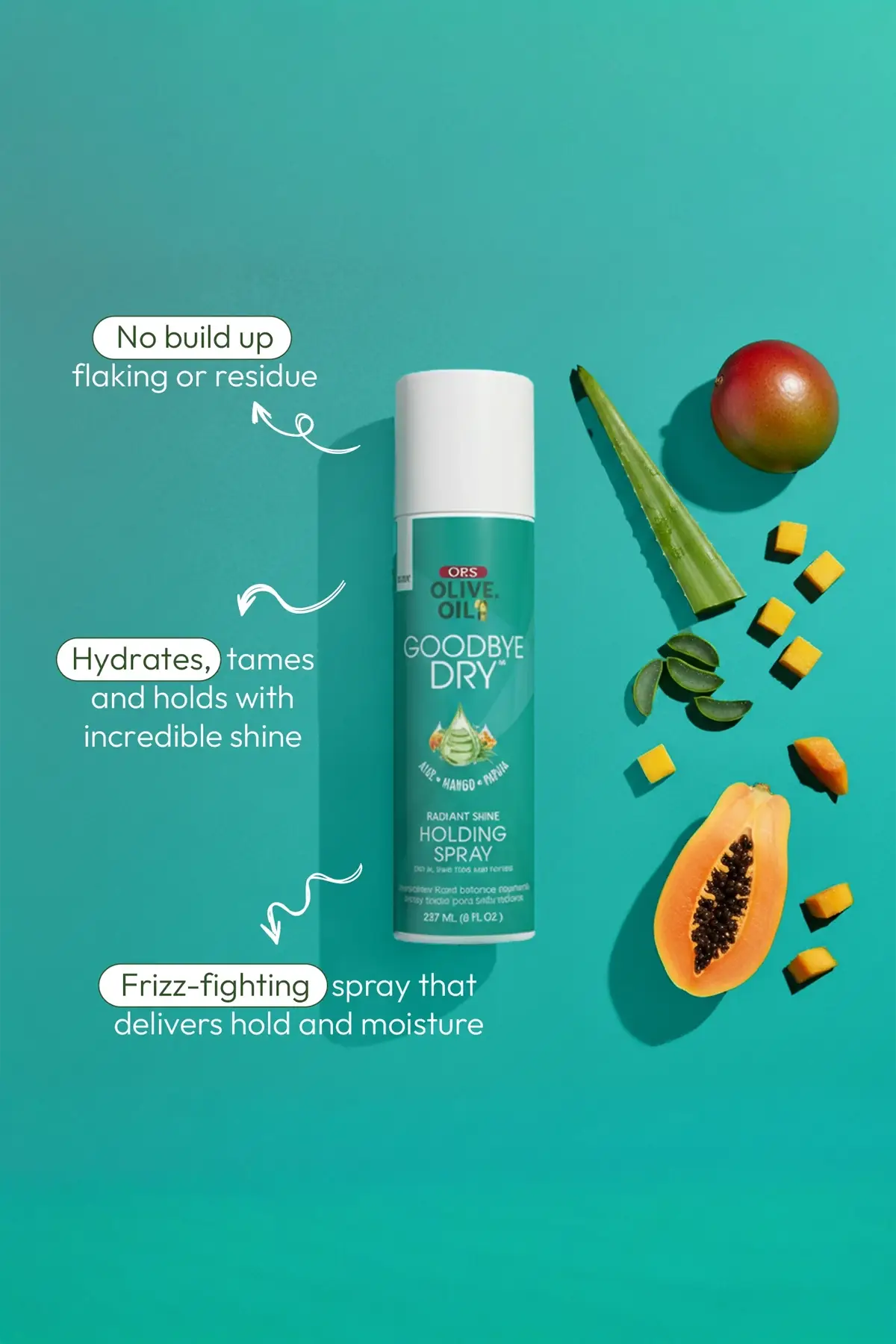 ORS OLIVE OIL GOODBYE DRY RADIANT SHINE HOLDING SPRAY 8oz ORS