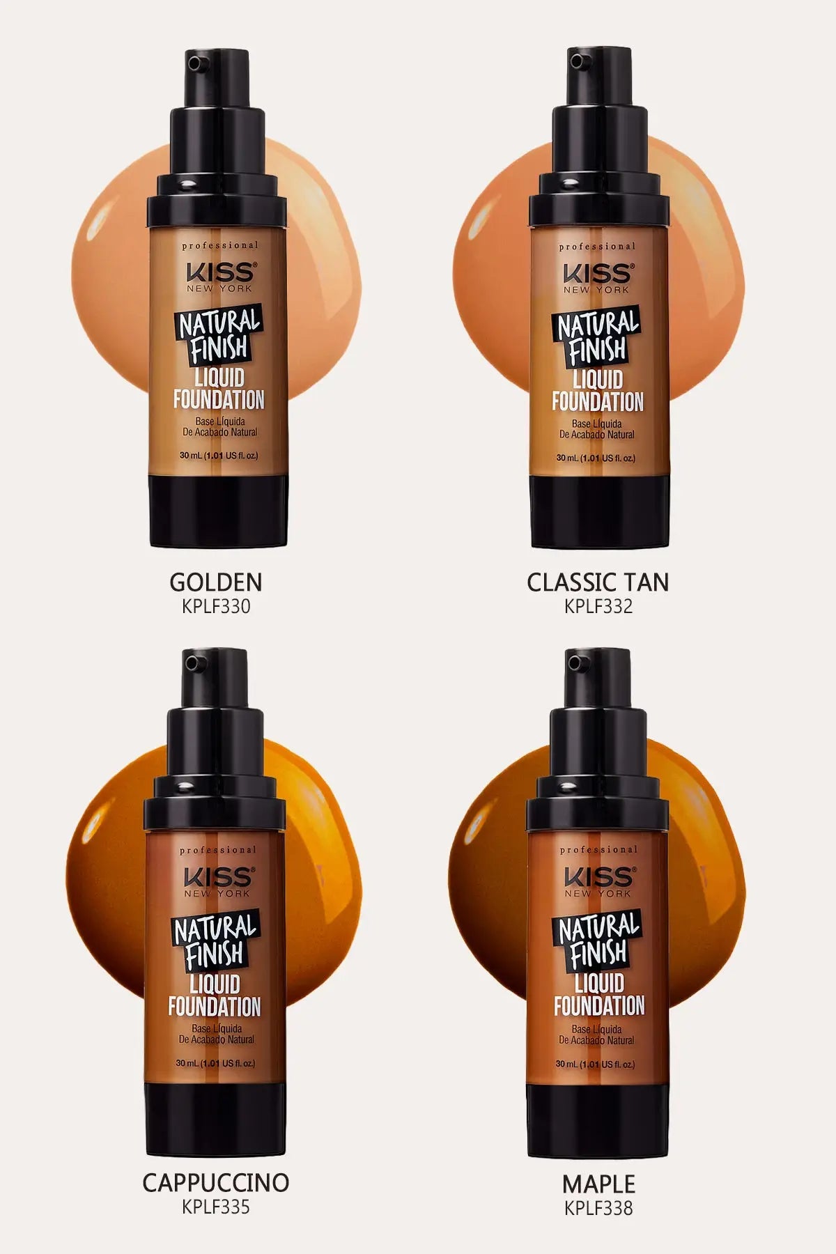 厚岸 NEW BORN FOUNDATION No,3 KISS NEW YORK NATURAL FINISH PRO LIQUID FOUNDATION