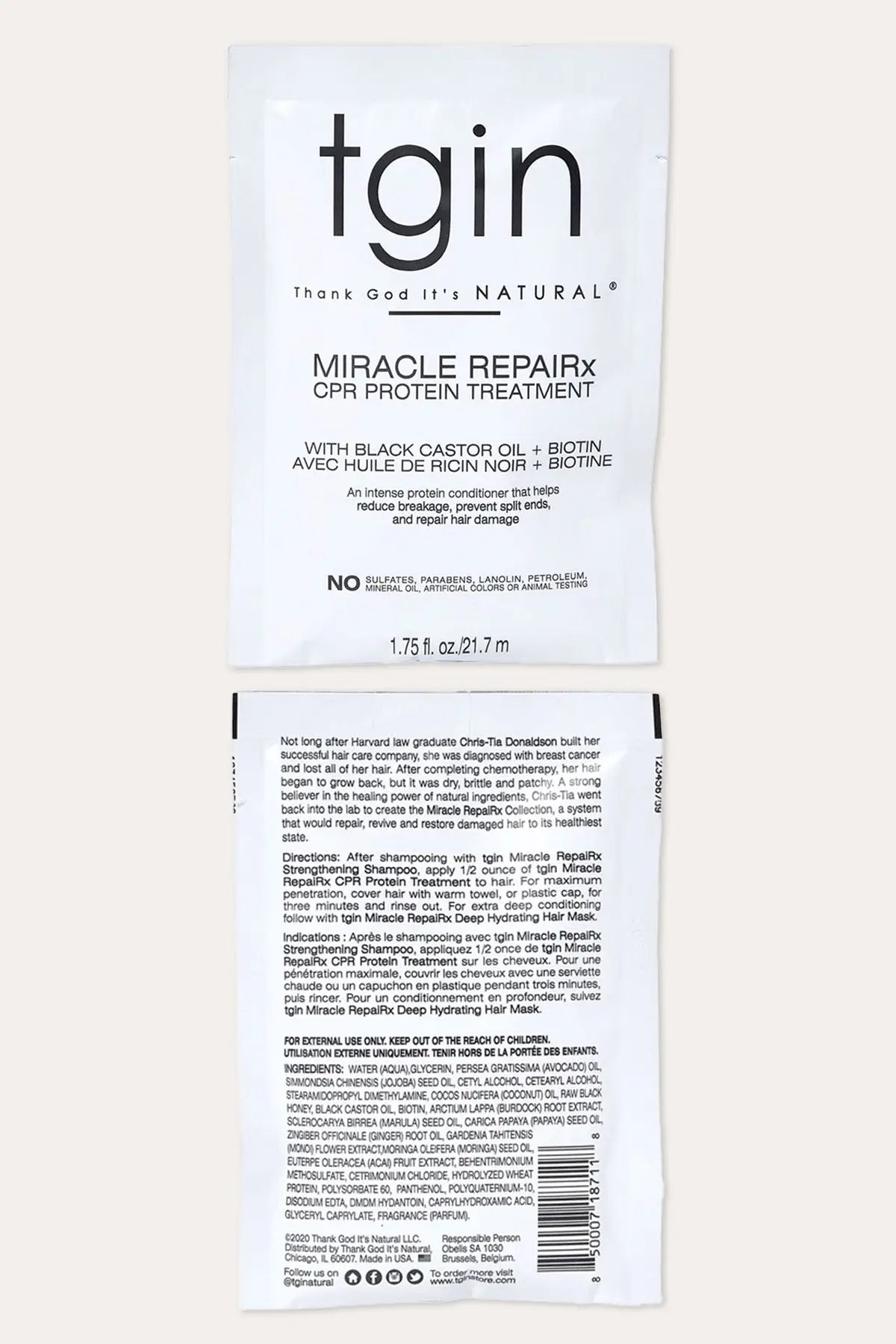 TGIN MIRACLE REPAIRX CPR TREATMENT 12oz - BSW BEAUTY CANADA