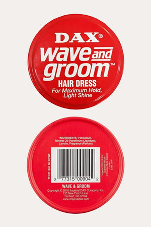 DAX WAVE & GROOM RED HAIR DRESS WAX 3.5oz