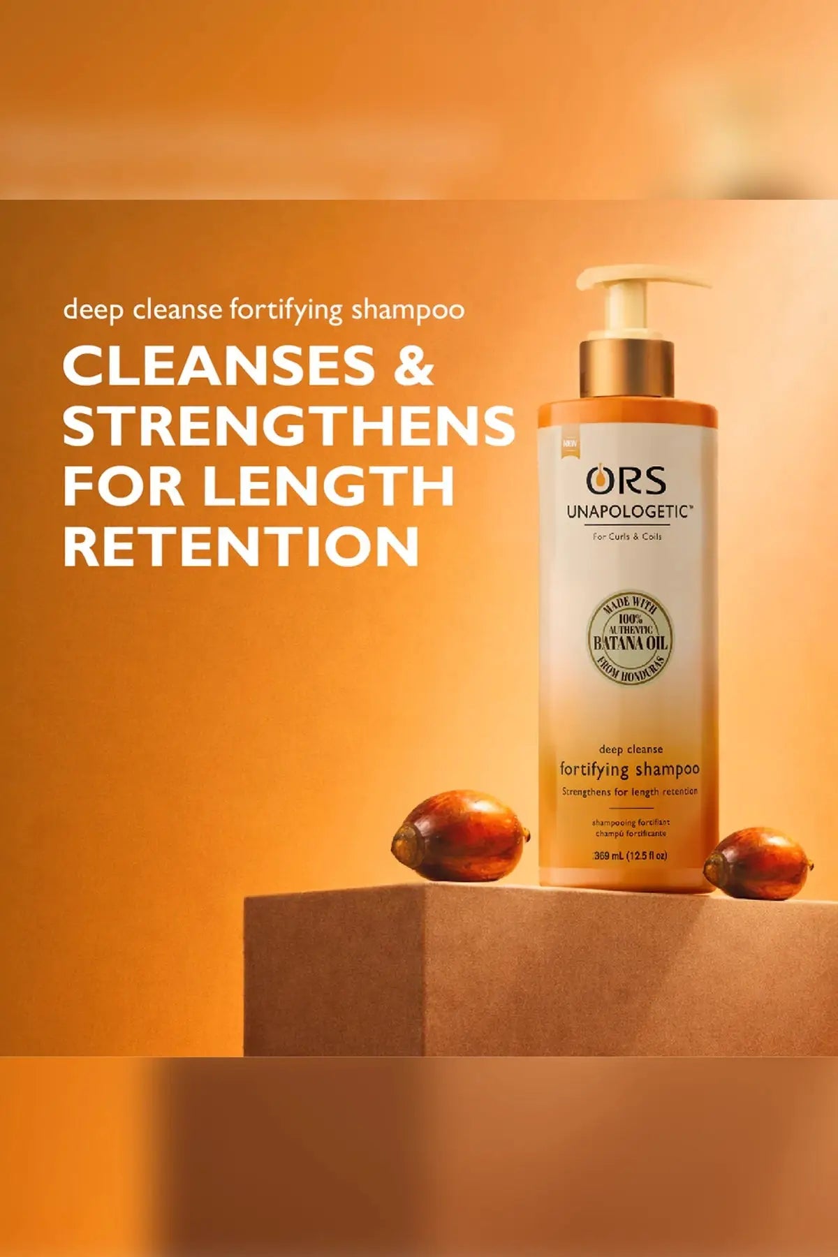 ORS UNAPOLOGETIC DEEP CLEANSE FORTIFYING SHAMPOO 12.5oz ORS