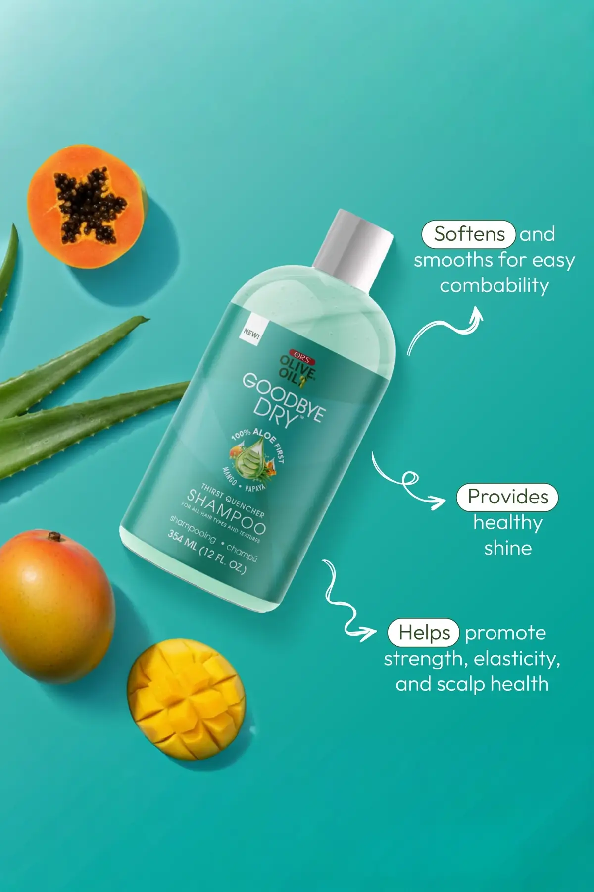 ORS OLIVE OIL GOODBYE DRY THIRST QUENCHER SHAMPOO 12oz ORS