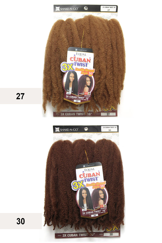 SHAKE N GO EQUAL 3X CUBAN TWIST BRAID 16" - BSW BEAUTY CANADA