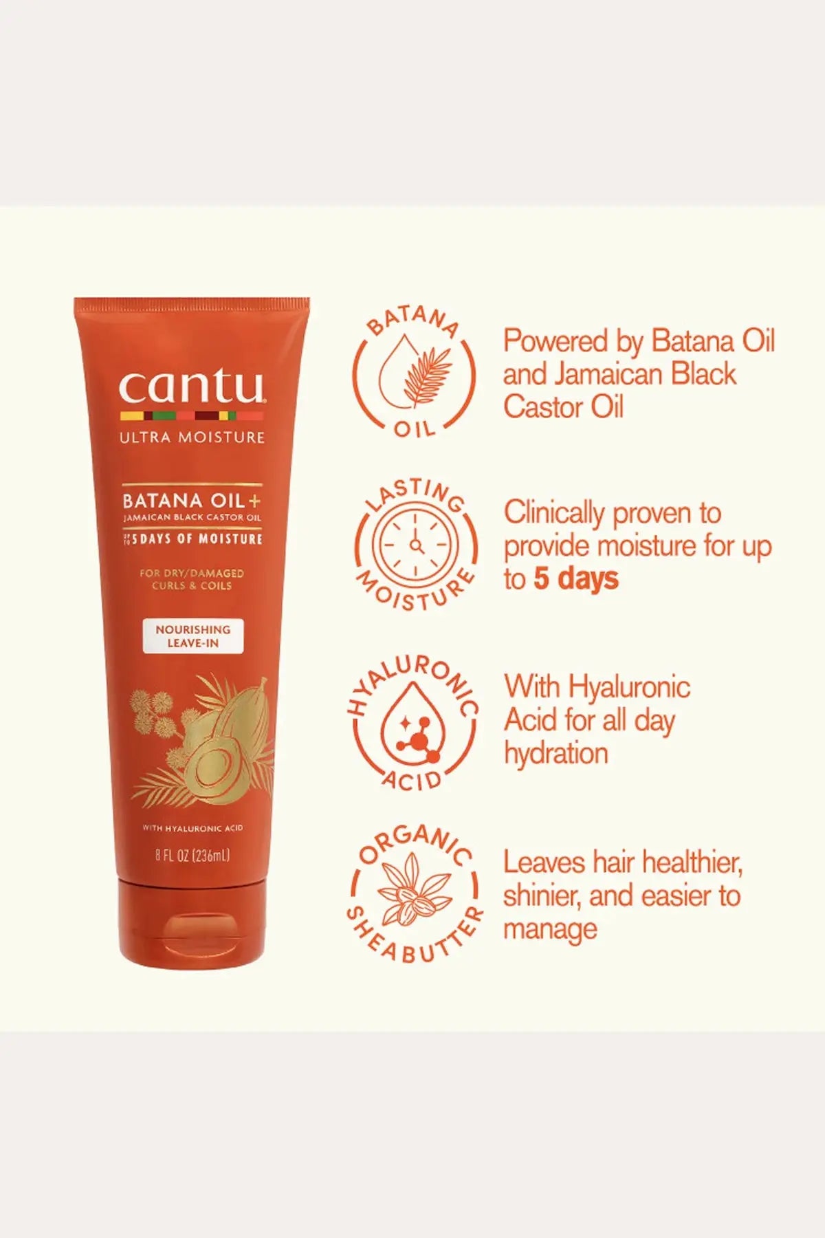 CANTU ULTRA MOISTURE BATANA OIL NOURISHING LEAVE IN CONDITIONER CANTU