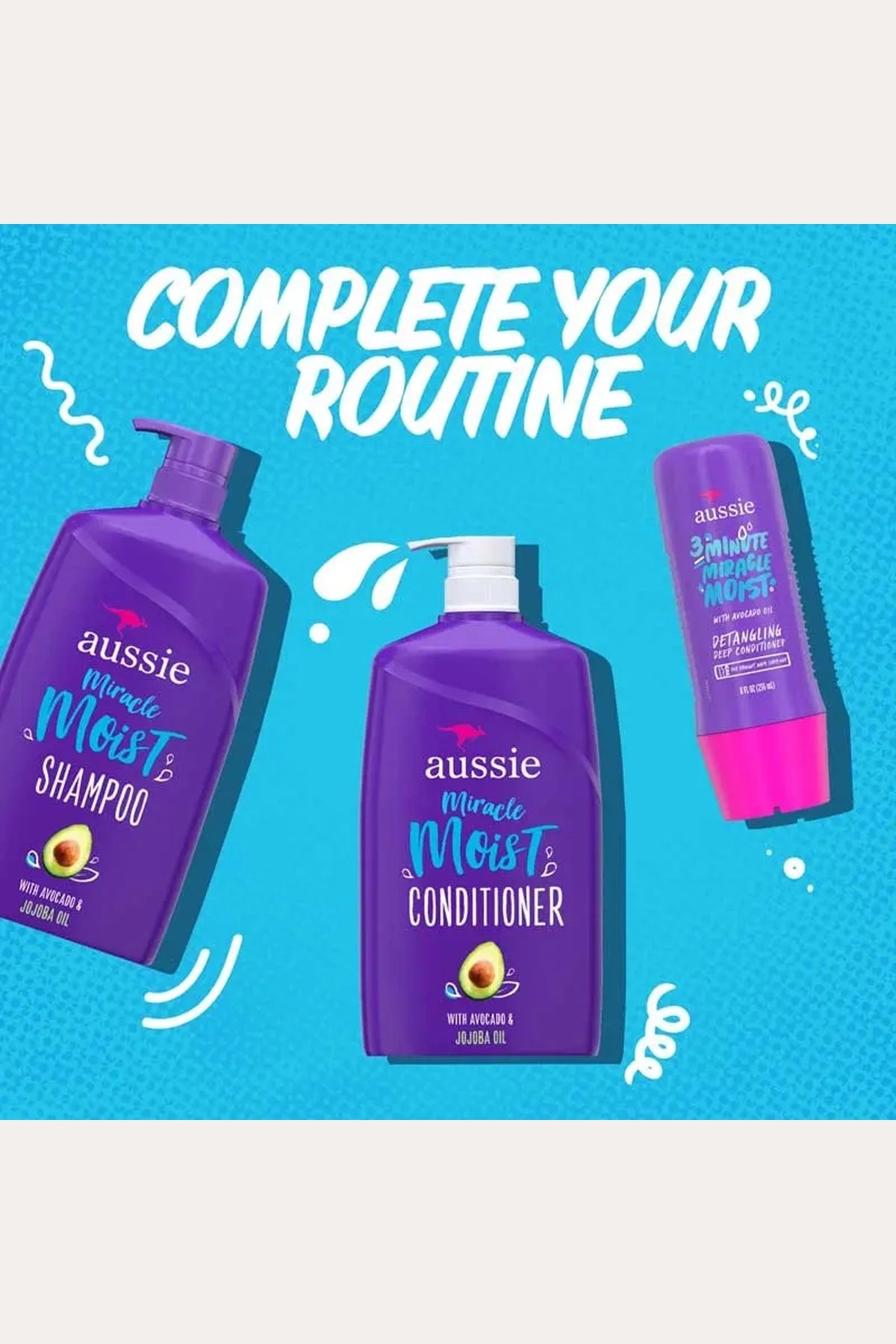AUSSIE 3 MINUTE MIRACLE MOIST DEEP CONDITIONER 8oz