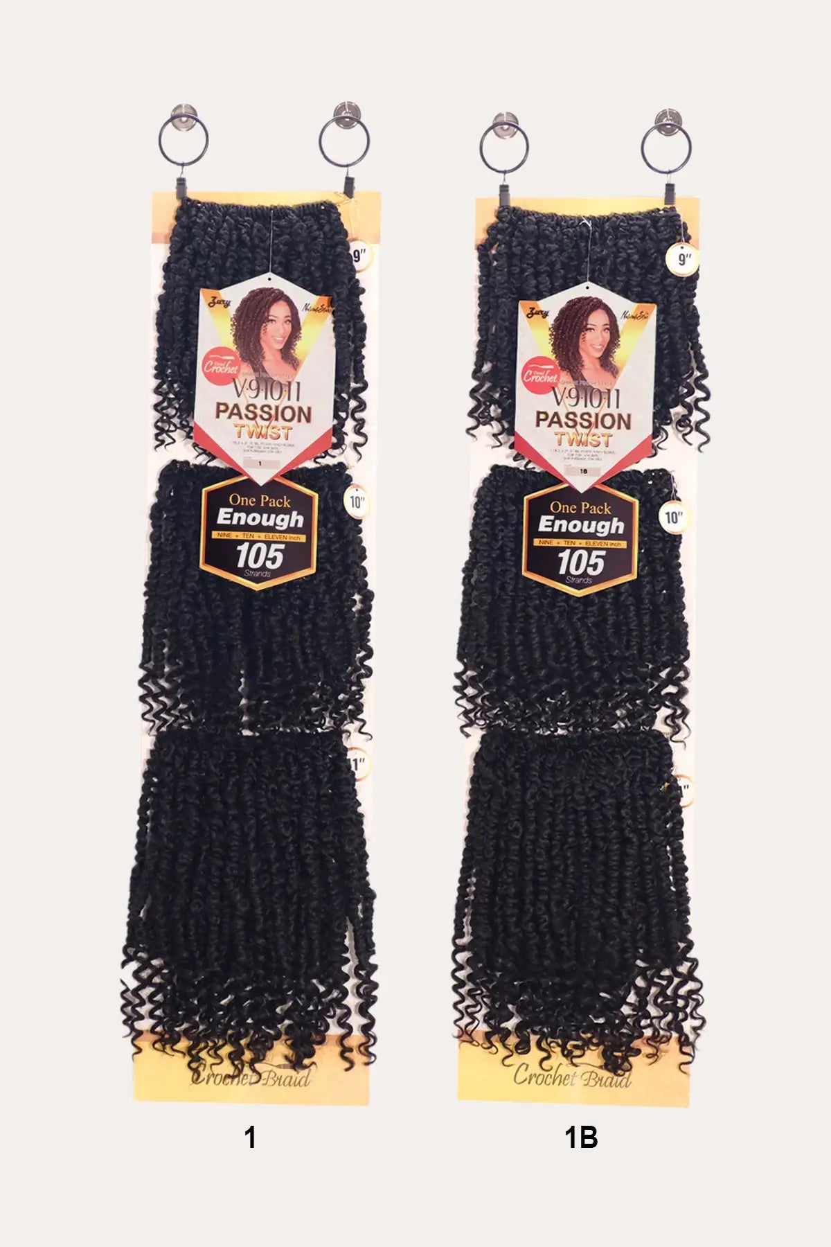 ZURY V11 PASSION TWIST CROCHET BRAID 9" 10" 11" ZURY