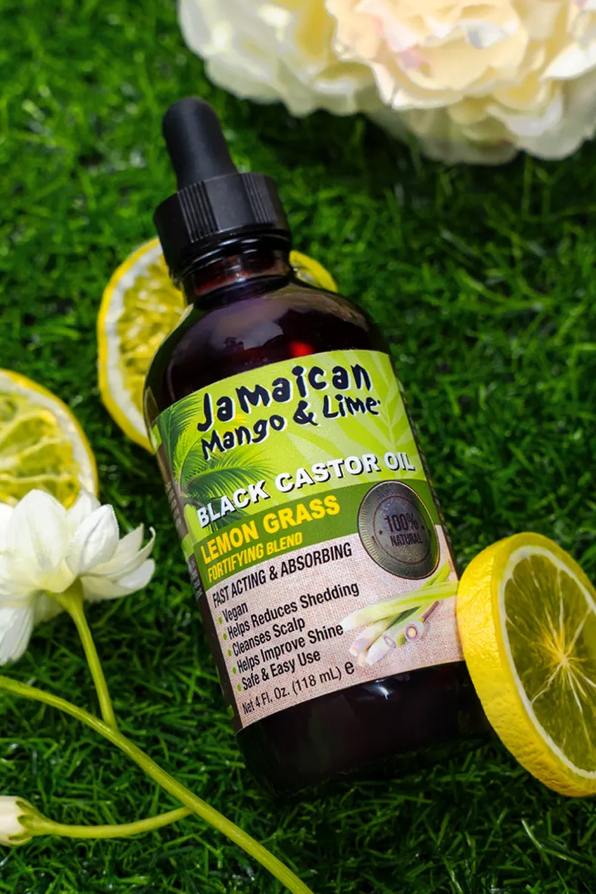 JAMAICAN MANGO & LIME BLACK CASTOR OIL - LEMON GRASS