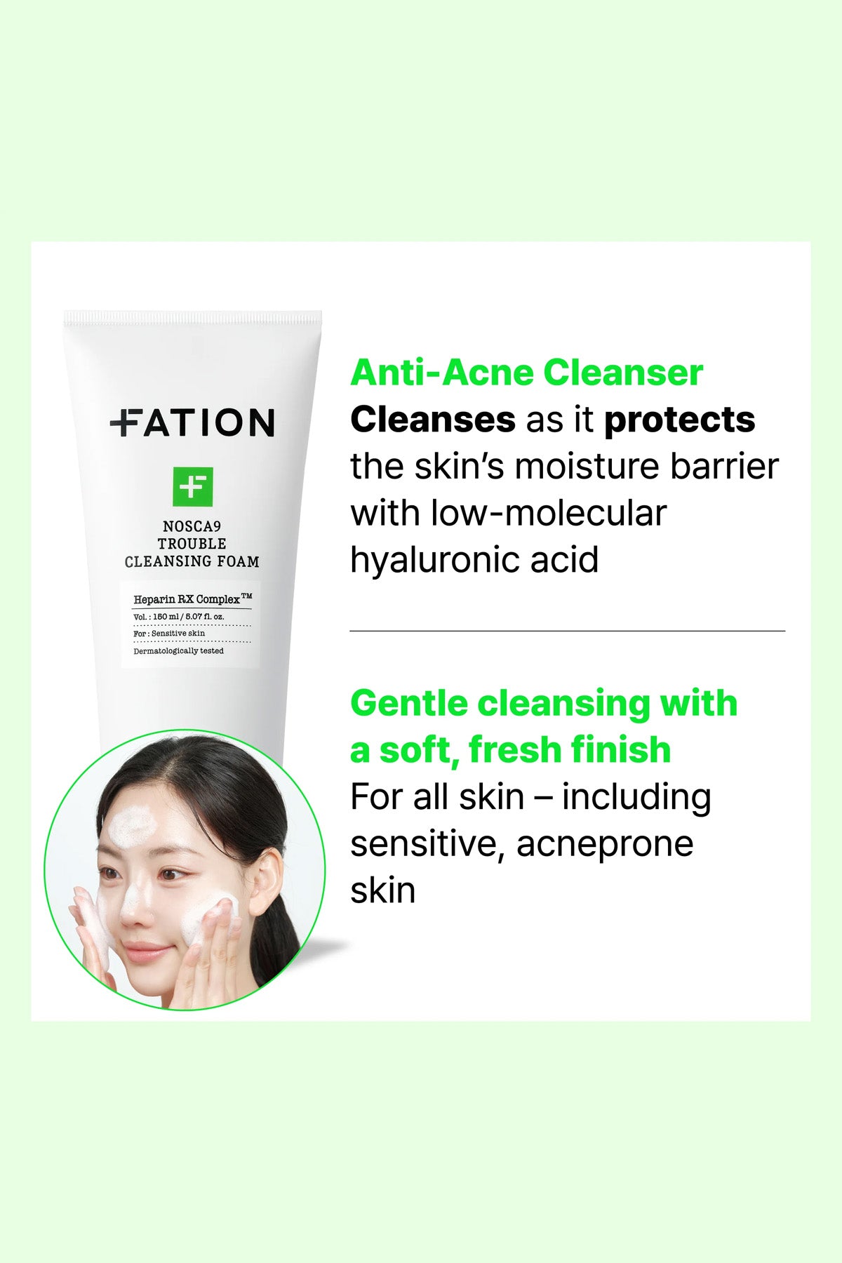 FATION NOSCA9 TROUBLE CLEANSING FOAM 150ml