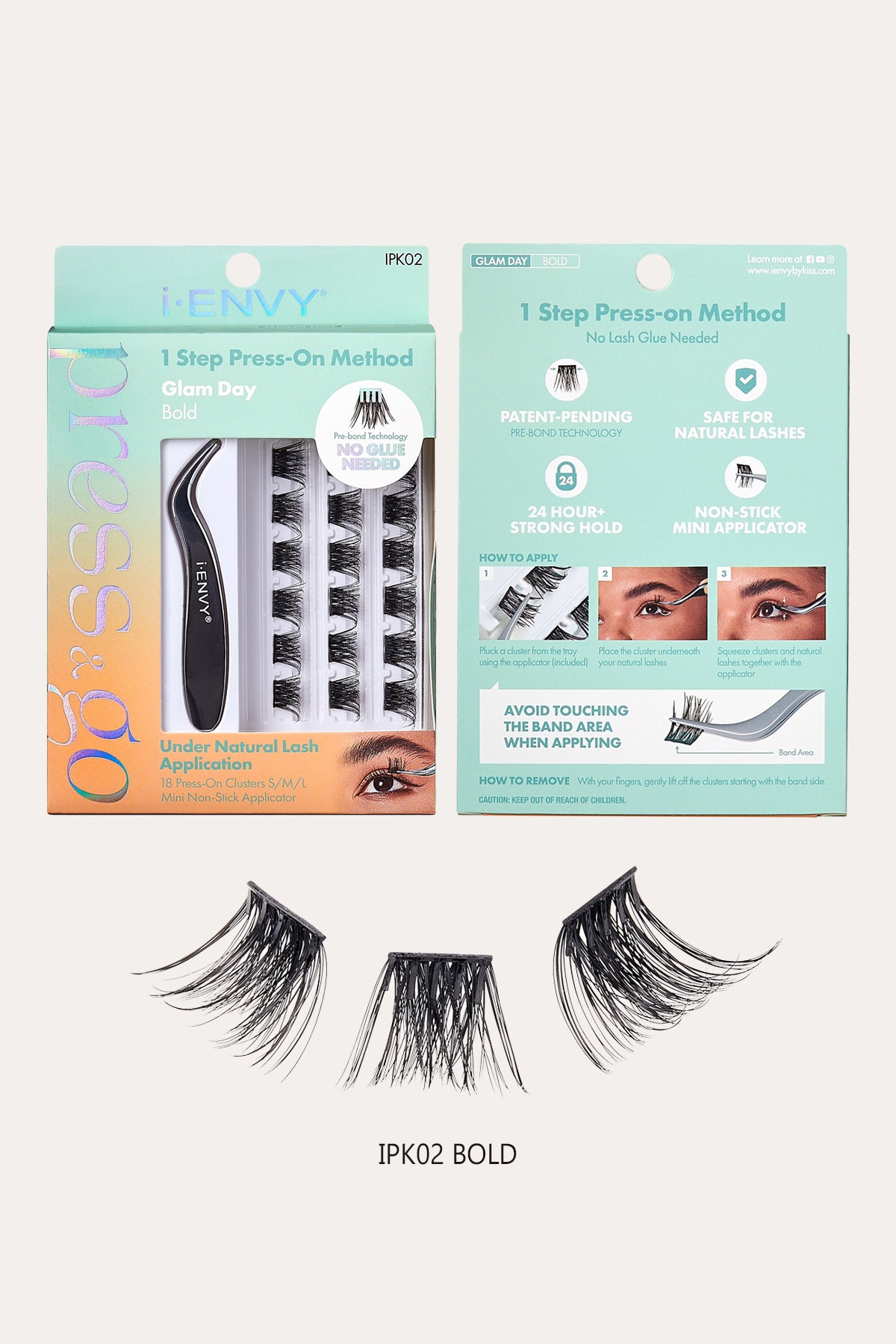 I ENVY PRESS & Go SELF ADHESIVE EYELASHES KIT - BSW BEAUTY CANADA