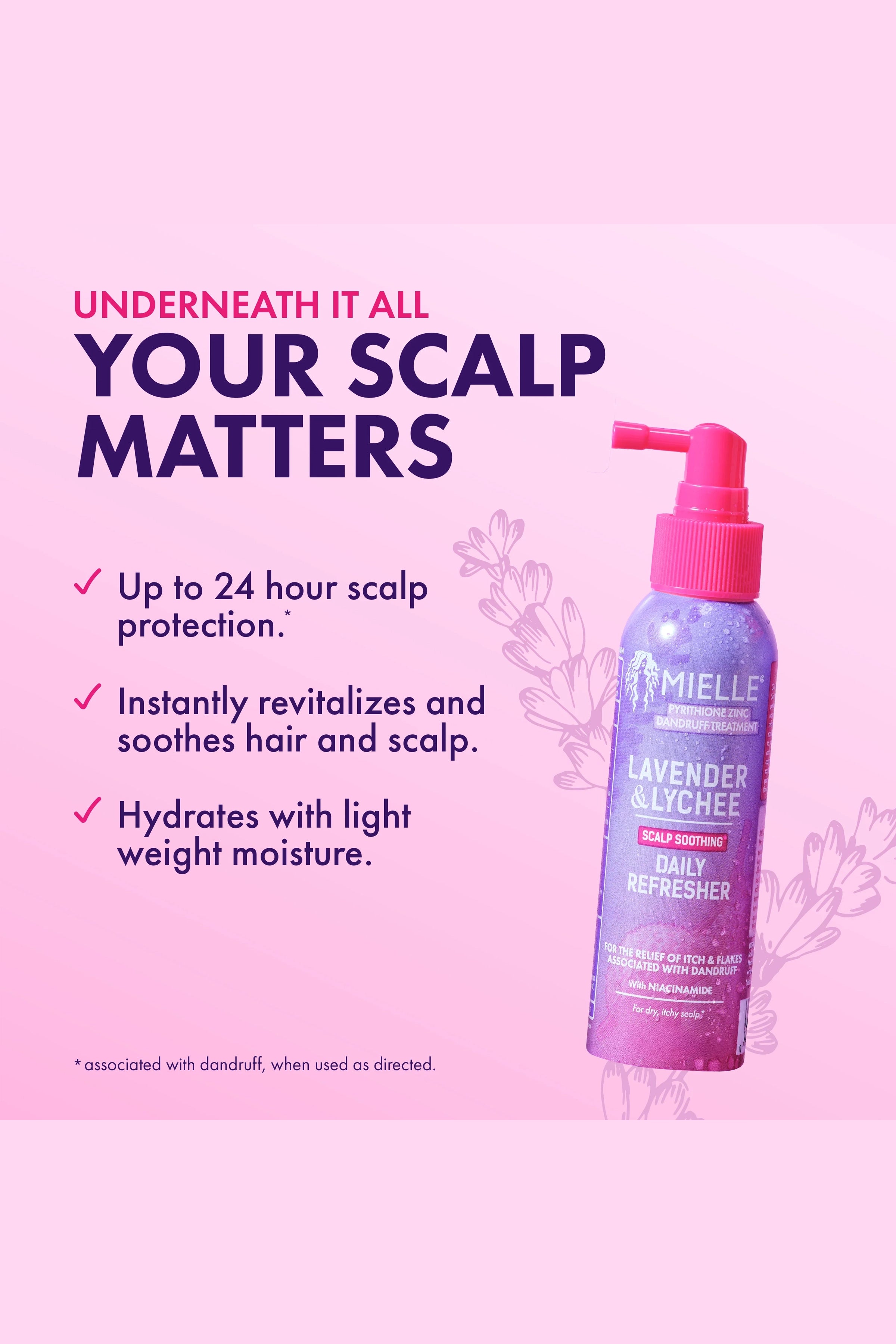 MIELLE LAVENDER & LYCHEE SCALP SOOTHING DAILY REFRESHER