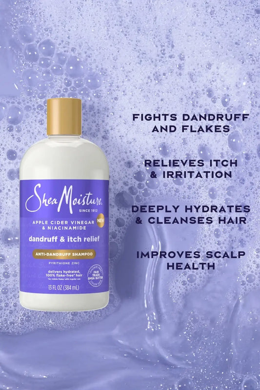 SHEA MOISTURE APPLE CIDER VINEGAR ANTI-DANDRUFF SHAMPOO 13oz SHEA MOISTURE