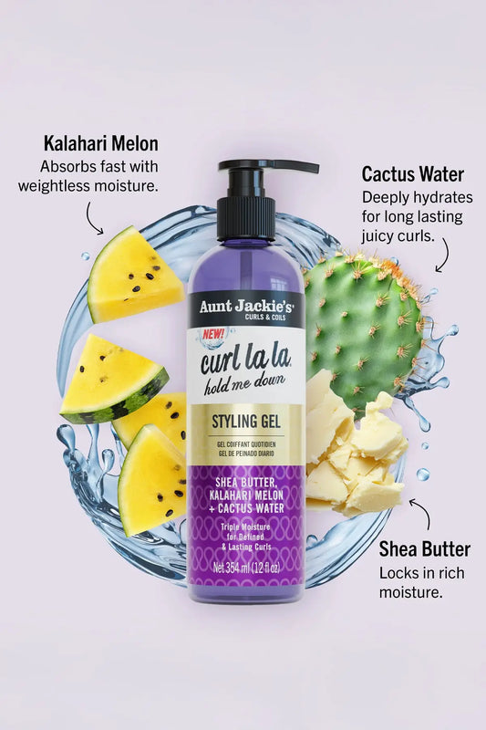 AUNT JACKIES CURL LA LA STYLING GEL 12oz AUNT JACKIE'S
