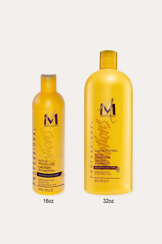 MOTIONS NOURISH & CARE ACTIVE MOISTURE LAVISH SHAMPOO MOTIONS