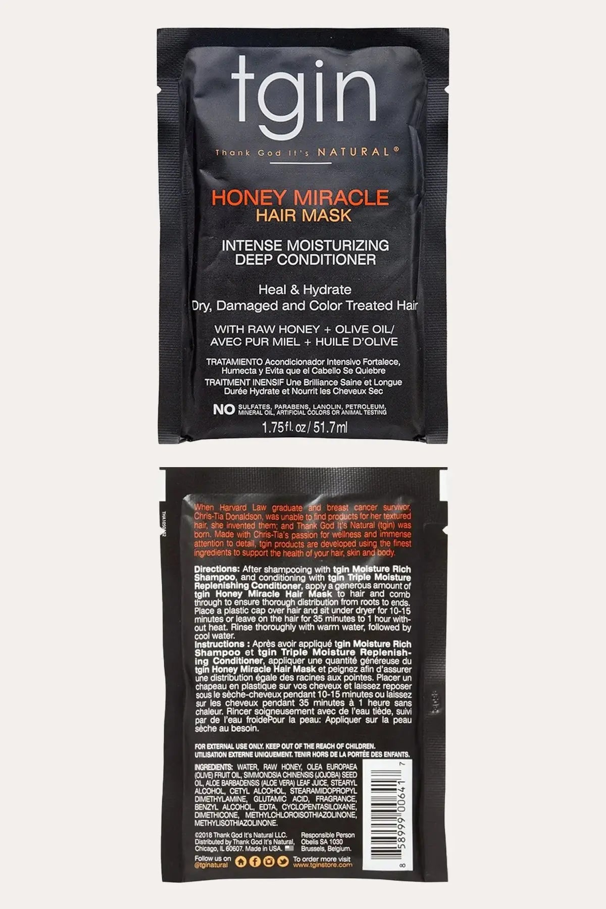 TGIN HONEY MIRACLE HAIR MASK - BSW BEAUTY CANADA