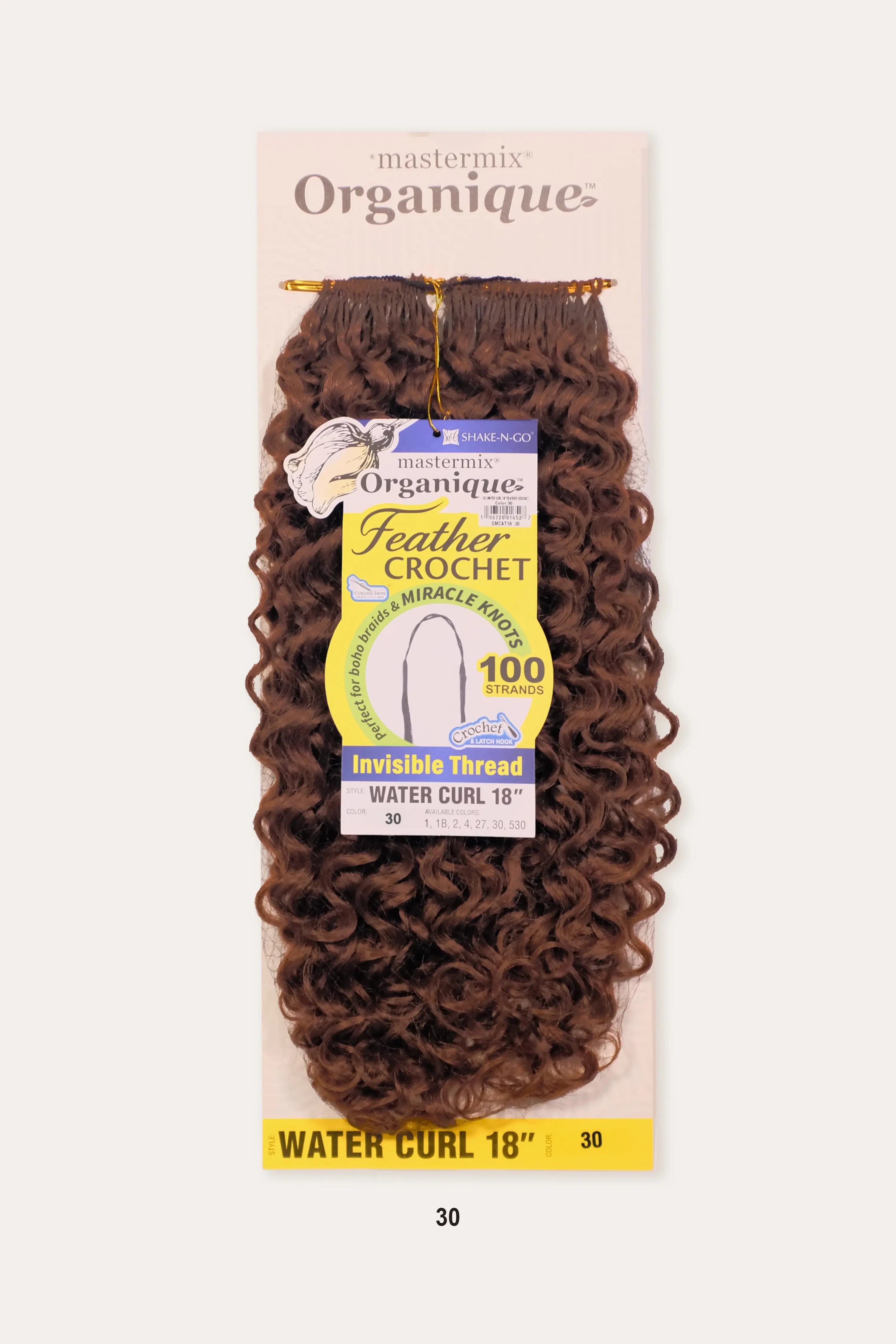 SHAKE N GO ORGANIQUE FEATHER CROCHET -  WATER CURL 18