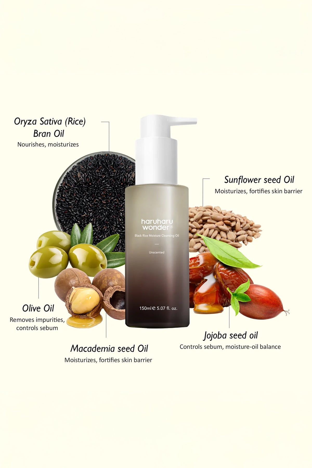 HARUHARU WONDER BLACK RICE MOISTURE DEEP CLEANSING OIL 150ml - BSW BEAUTY CANADA