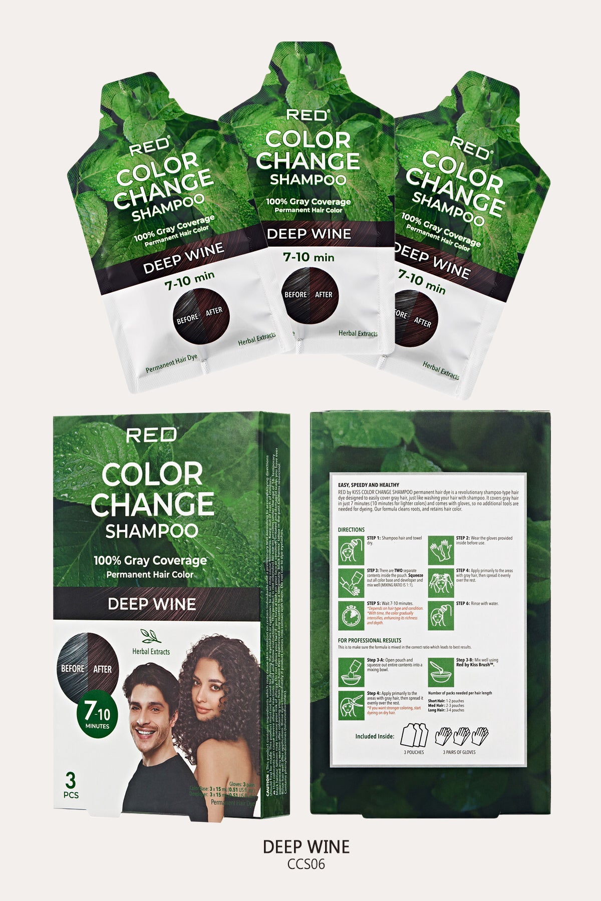 RED BY KISS COLOR CHANGE SHAMPOO - BSW BEAUTY CANADA