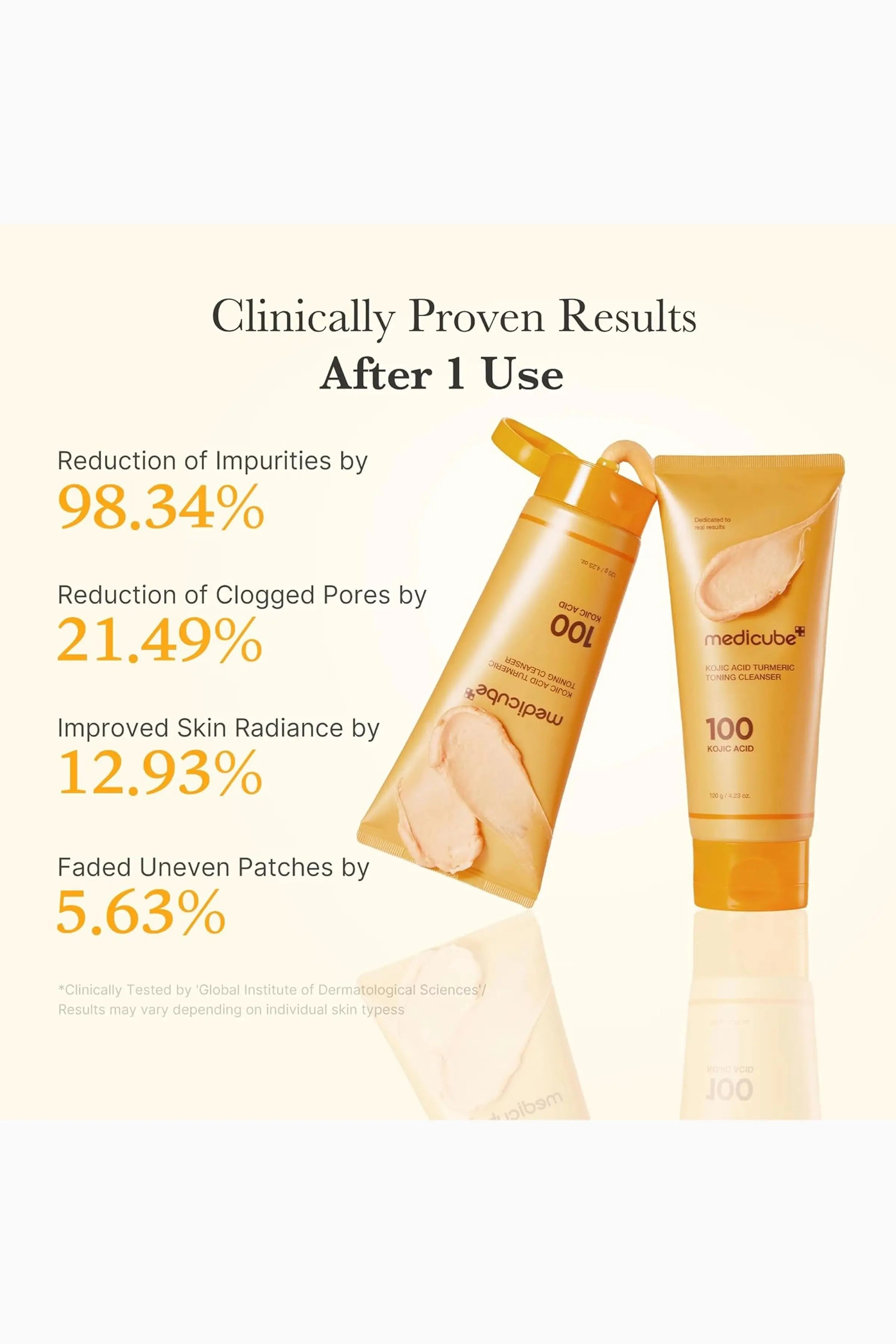 MEDICUBE KOJIC ACID TURMERIC TONING CLEANSER