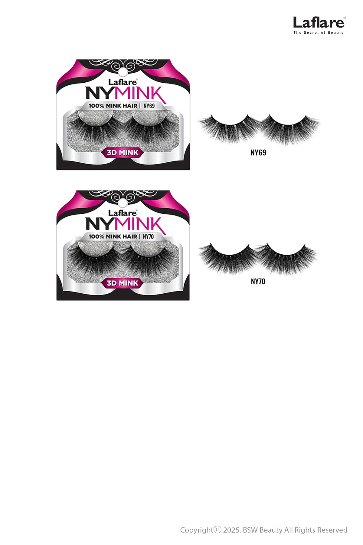 LAFLARE  3D NY MINK LASHES - BSW BEAUTY CANADA