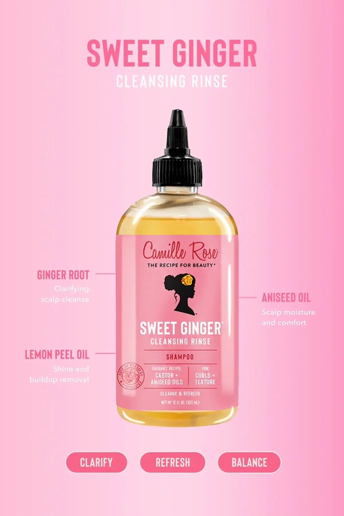 CAMILLE ROSE NAT CLEAN RINSE CLEANSING SHAMPOO
