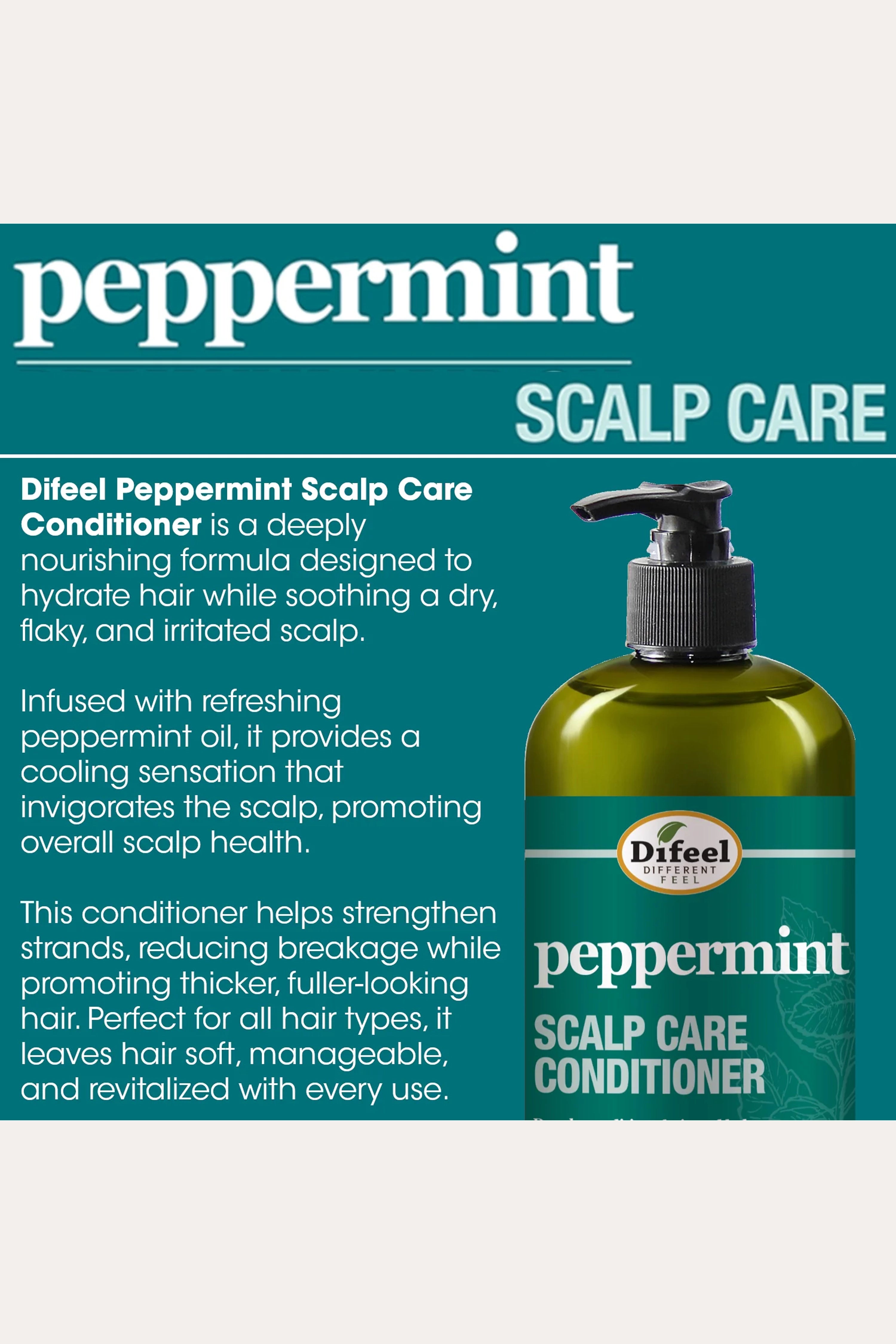 !APRÈS-SHAMPOOING DIFEEL MENTHE POIVRÉE SOIN DU CUIR CHEVELU 355 ml