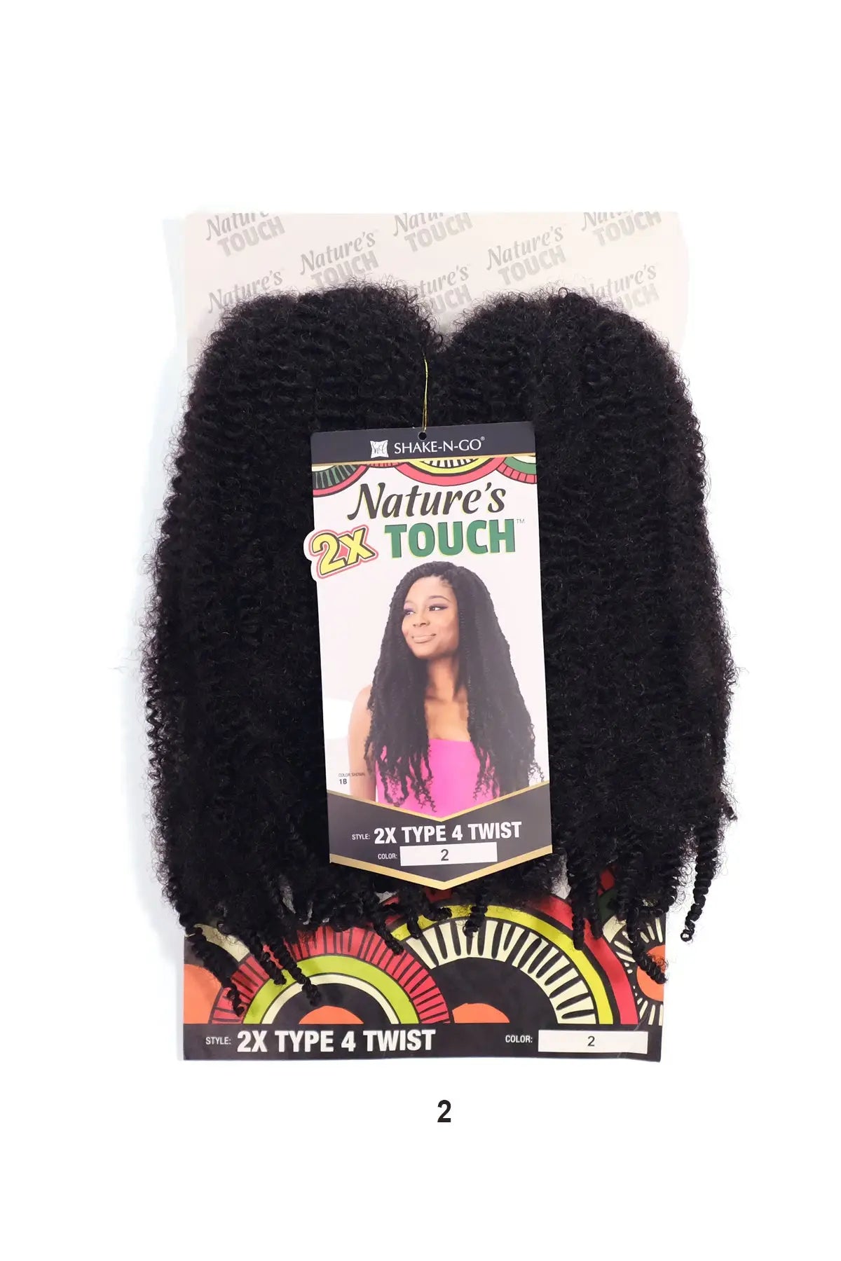 SHAKE N GO NATURE'S TOUCH BRAID - 2X TYPE 4 TWIST SHAKE N GO