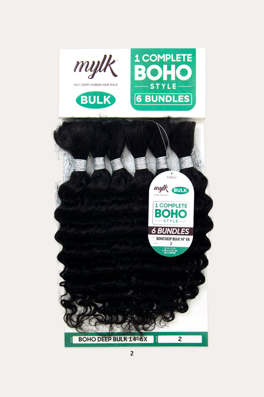 OUTRE MYLK 100% HUMAN HAIR 6X BOHO DEEP BULK 14" - BSW BEAUTY CANADA