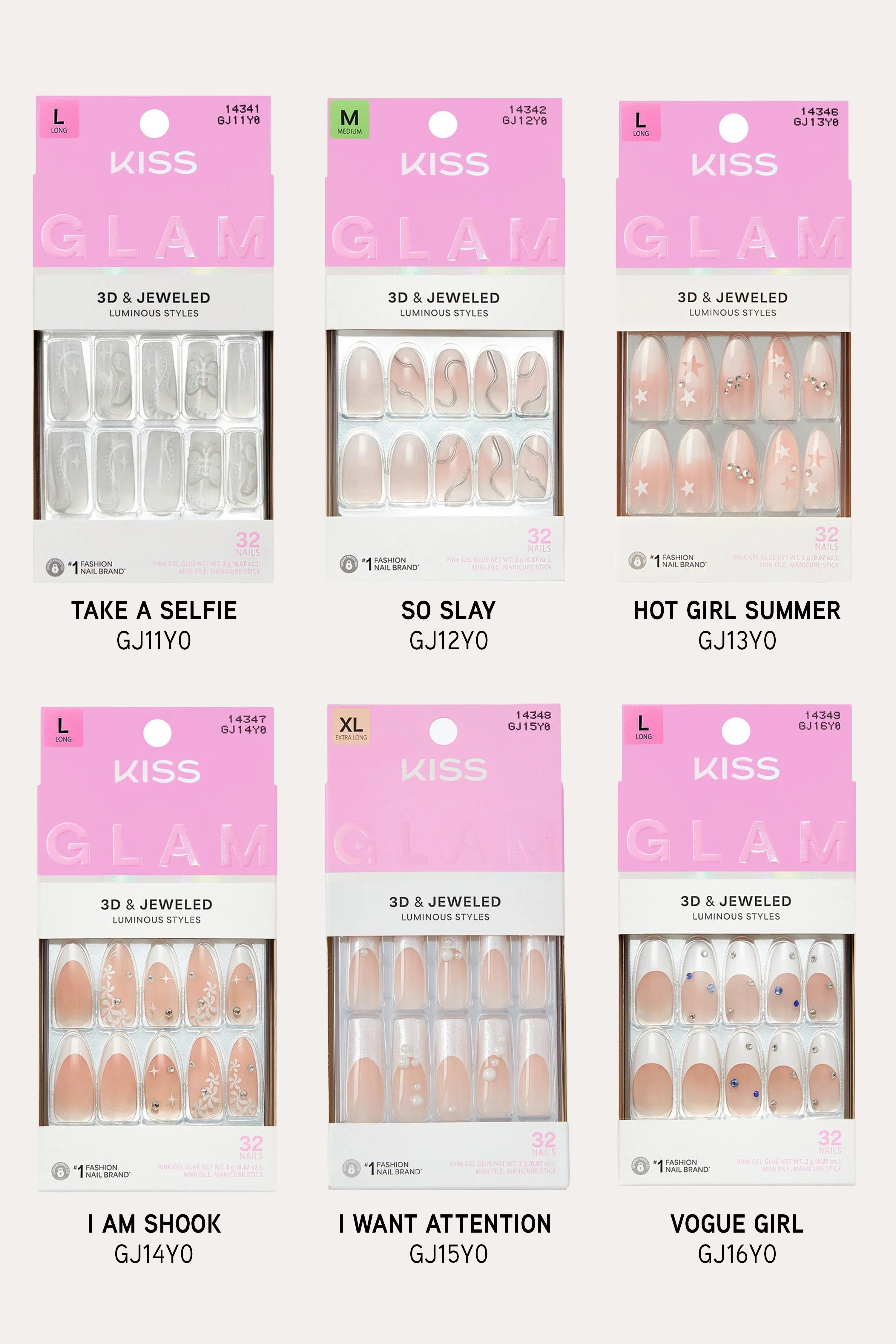 KISS GLAM JEWELED NAILS