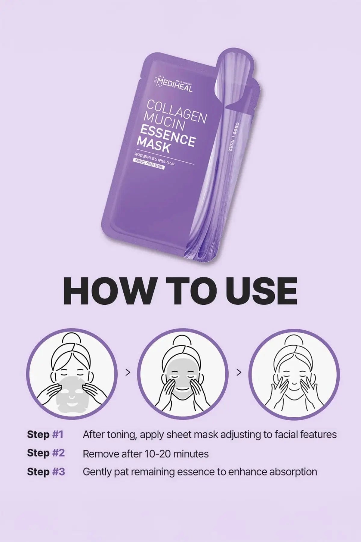 MEDIHEAL COLLAGEN MUCIN ESSENCE MASK - BSW BEAUTY CANADA