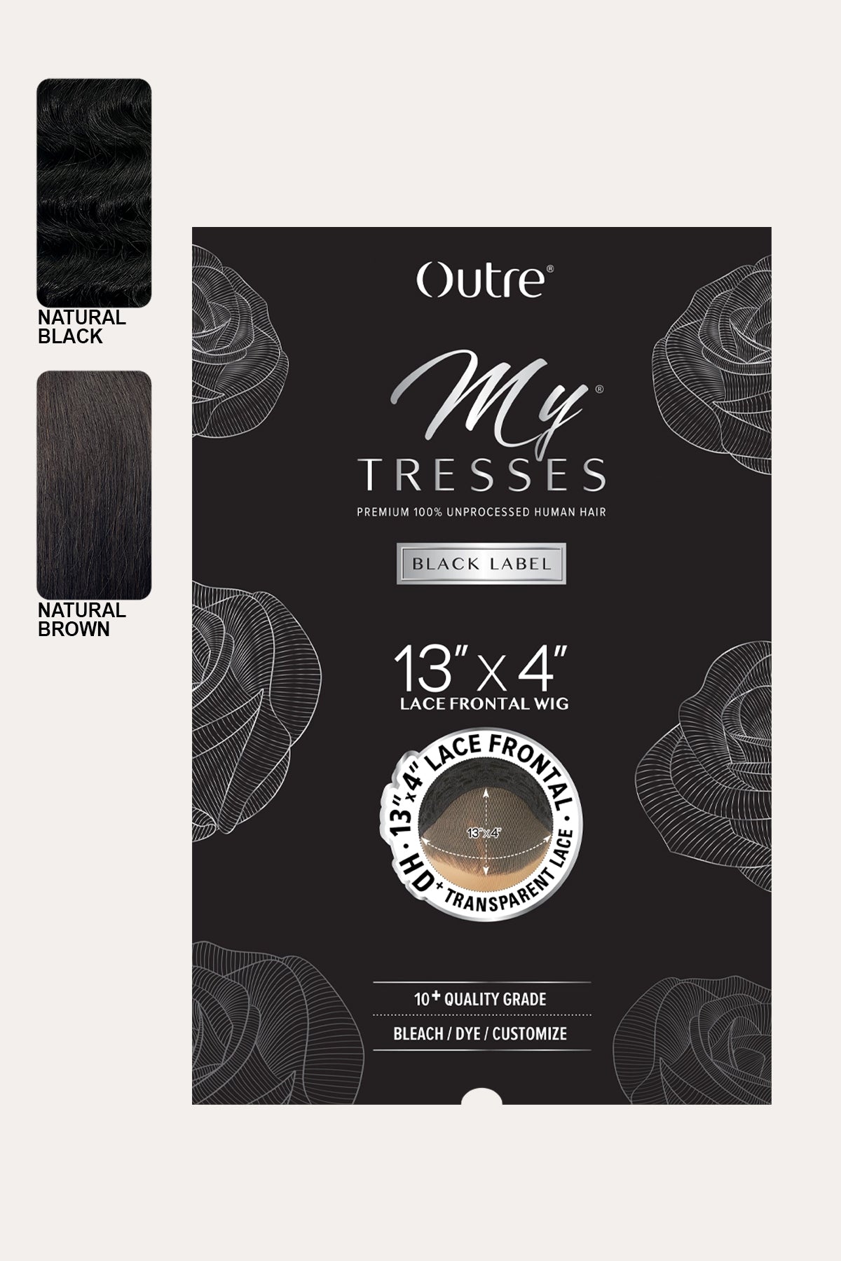 OUTRE MY TRESSES BLACK LABEL 13X4 LACE FRONTAL WIG - HH VIRGIN STRAIGHT BOB 10