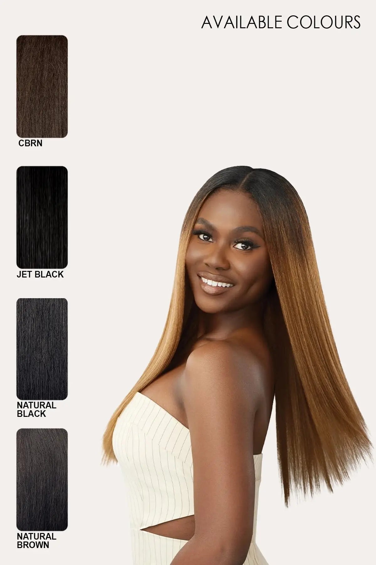 OUTRE BIG BEAUTIFUL HAIR CLIP-IN 9PCS - NATURAL YAKI 18