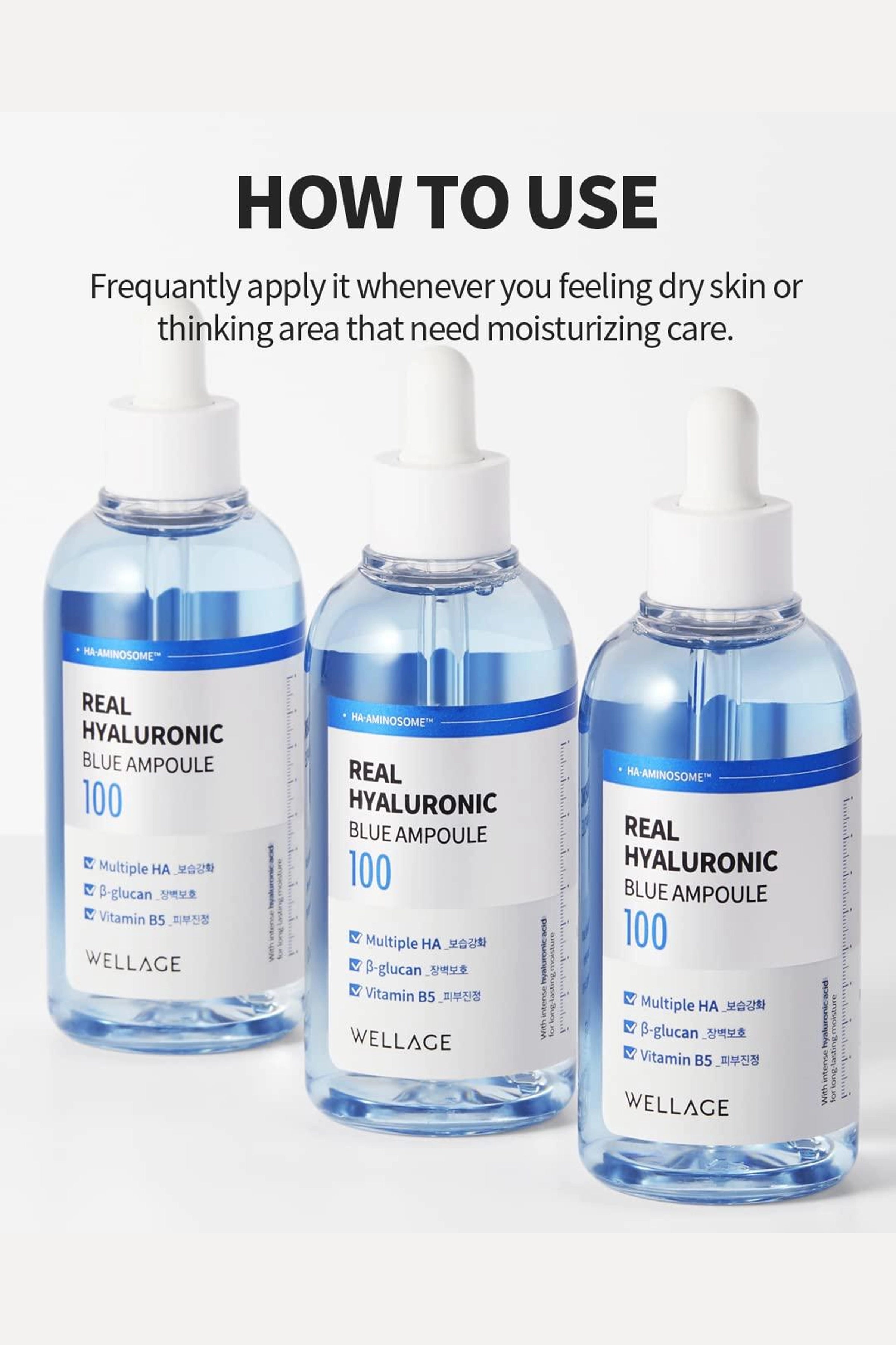 WELLAGE REAL HYALURONIC BLEU 1-- AMPOULE