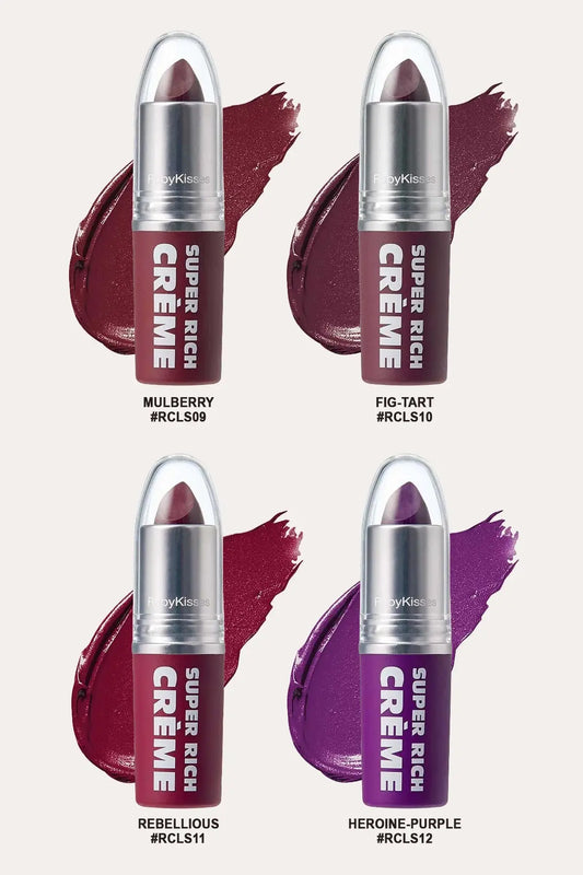 RUBY KISSES SUPER RICH CREME LIPSTICK (24 COLORS) IVY BEAUTY