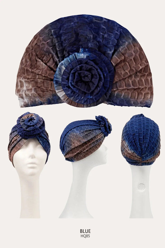 RED BY KISS TEXTURED TOP KNOT TURBAN RED BEAUTY