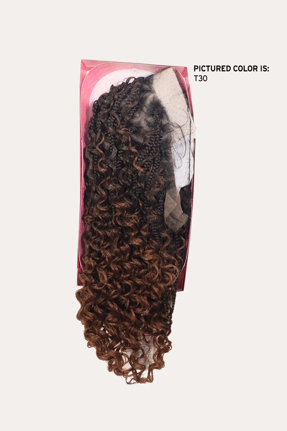 MAYDE WHOLE LACE CROCHET BRAIDED WIG - ARUBA BOHO BRAID 18"