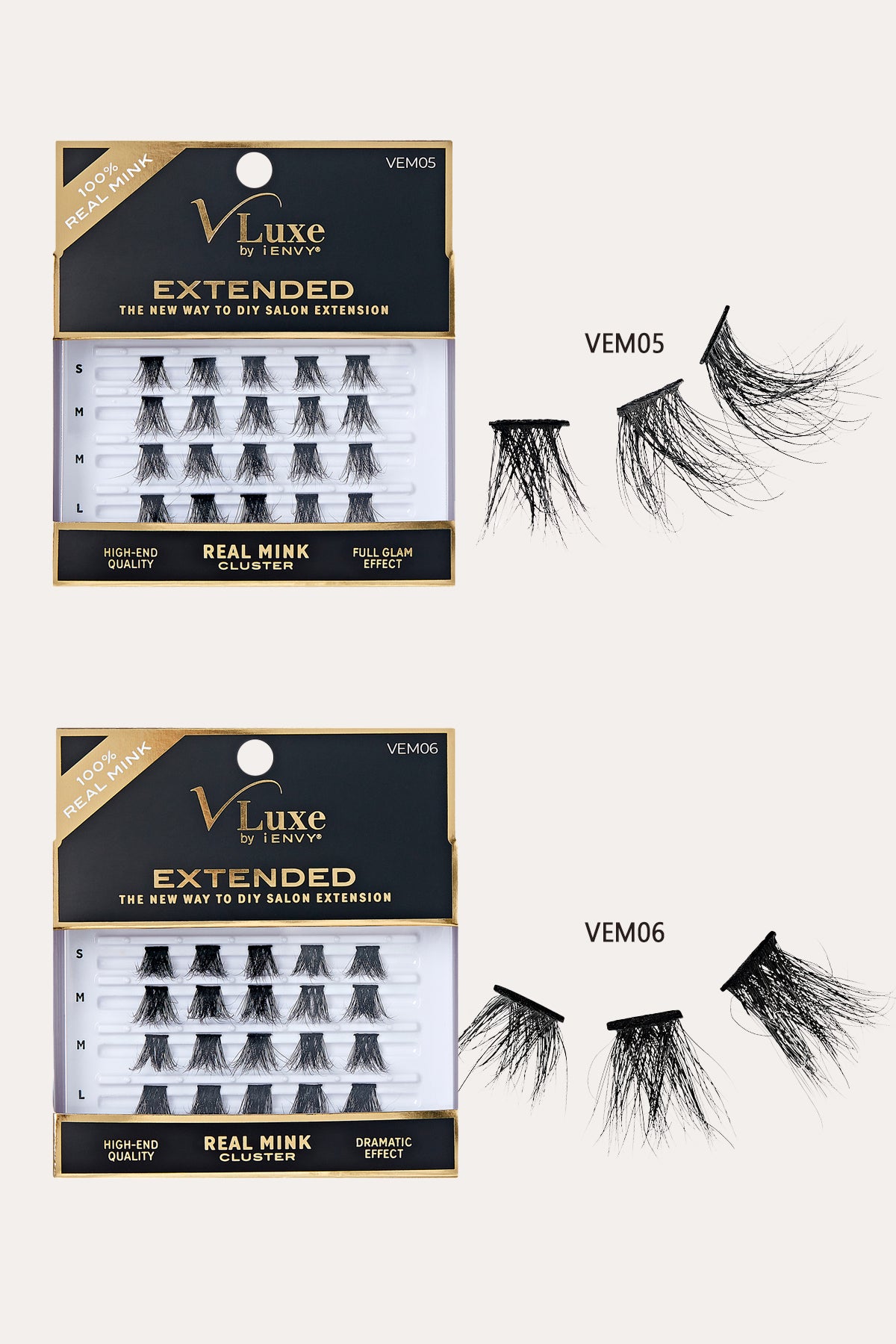 V LUXE BY I ENVY EXTENDED REAL MINK LASH - BSW BEAUTY CANADA