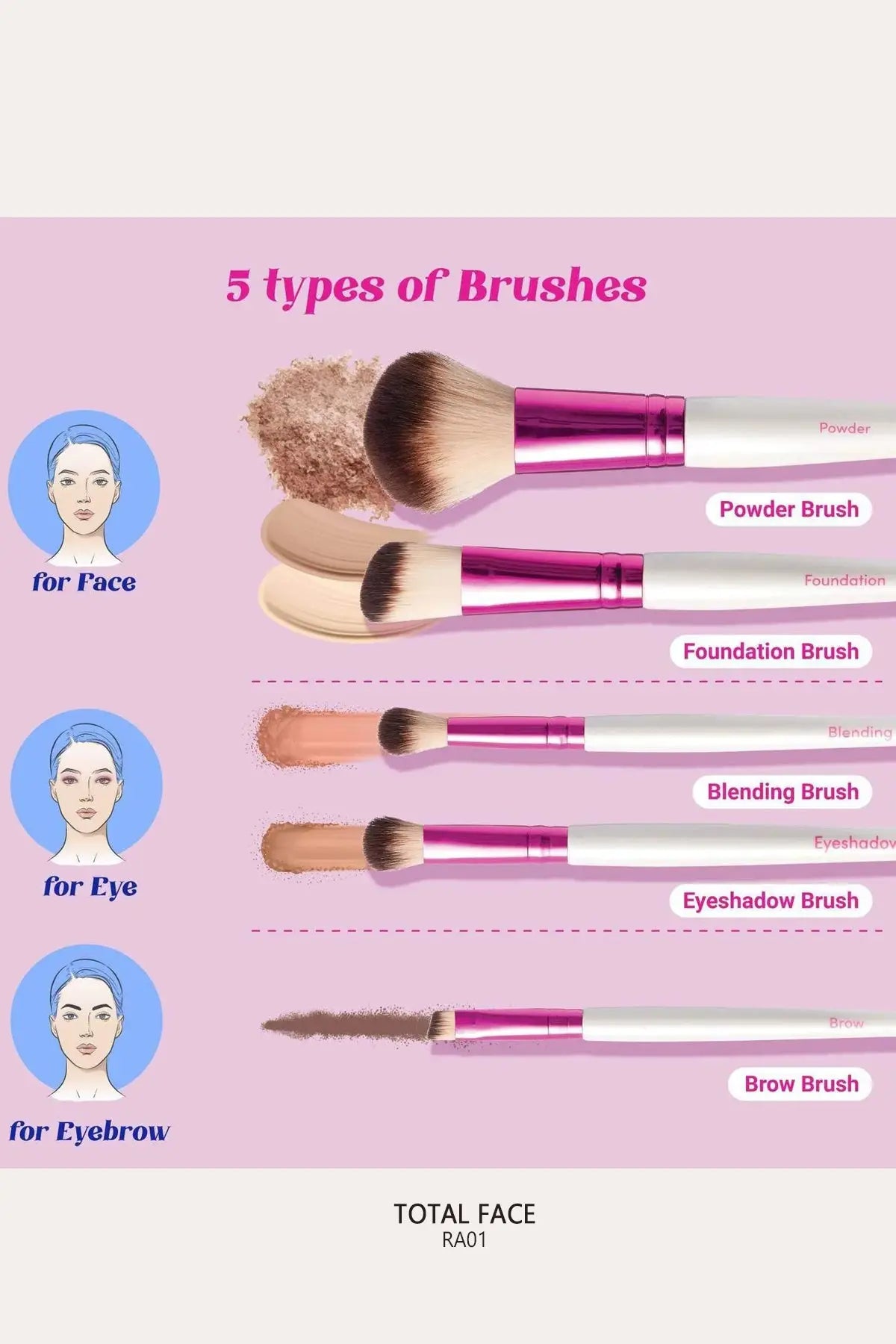 RUBY KISSES RK MAKEUP BRUSH KIT