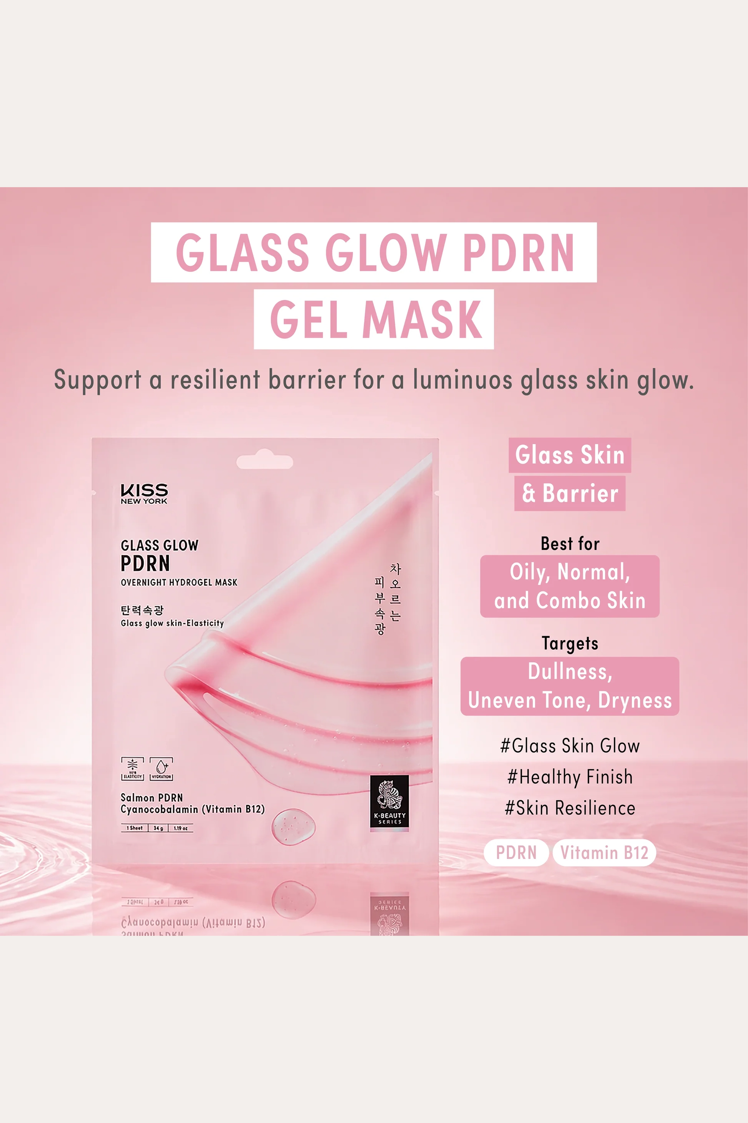 KISS NEW YORK OVERNIGHT HYDROGEL MASK