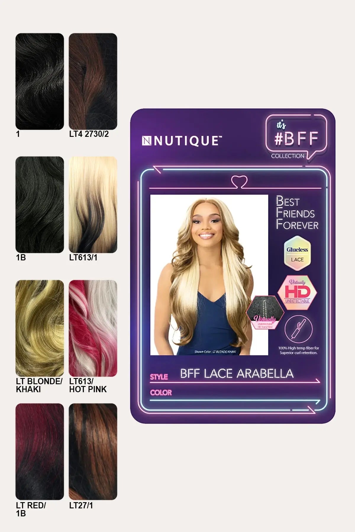 NUTIQUE BEST FRIEND FOREVER LACE FRONT WIG - ARABELLA - BSW BEAUTY CANADA