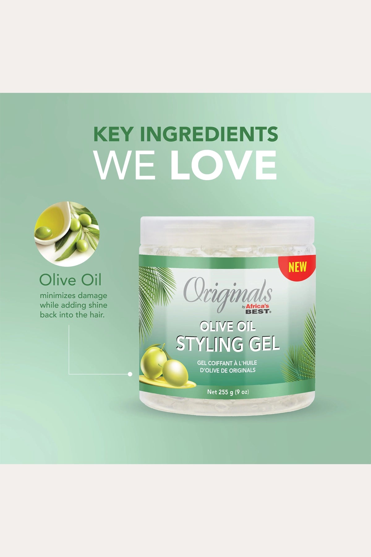 AFRICAS BEST OLIVE STYLING GEL 9oz
