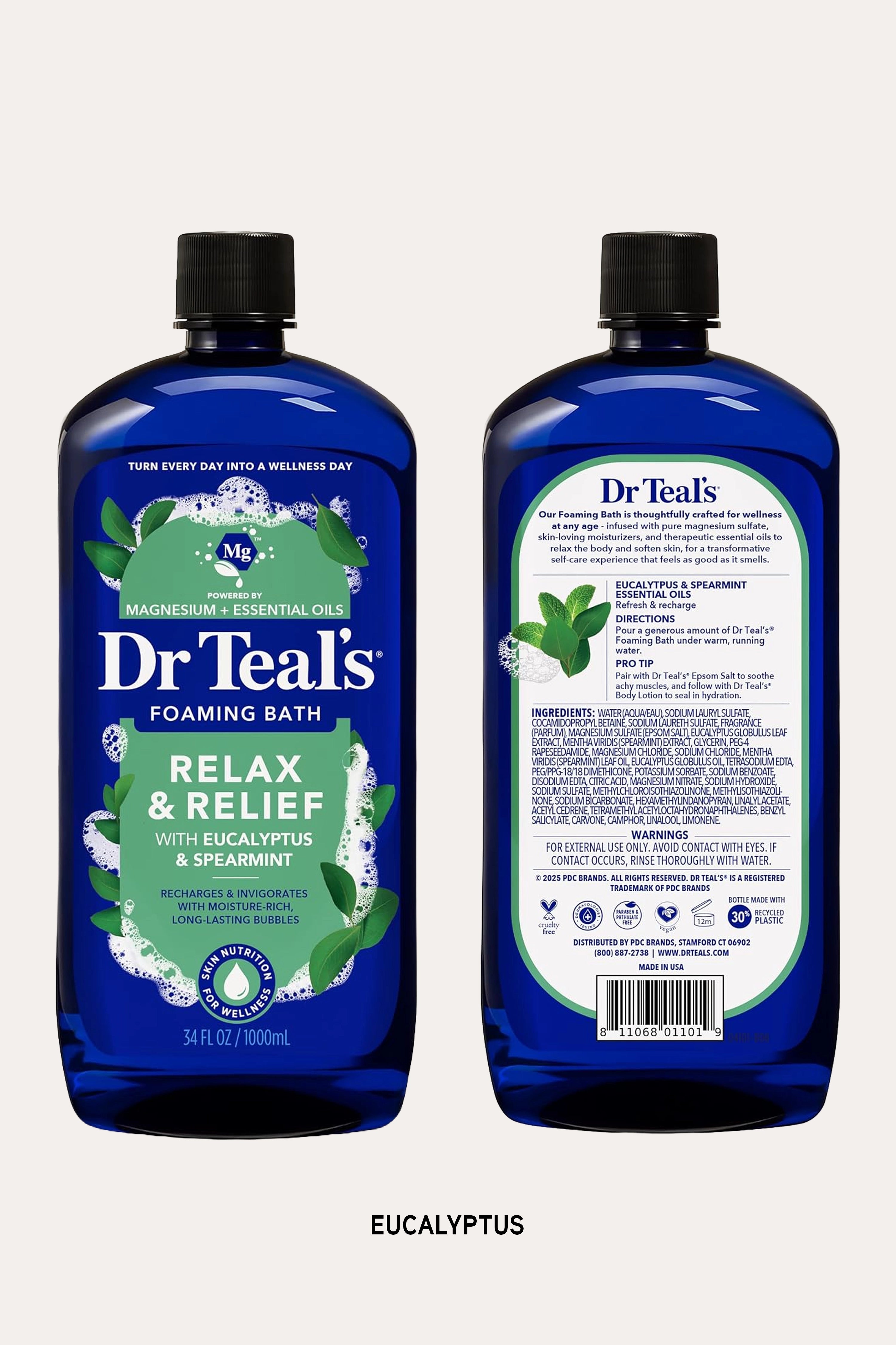 DR TEAL'S FOAMING BATH (3 types)